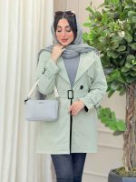 بارانی چهار دکمه آستین بند دار کد 5402 - تصویر 18