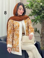 مانتو طرح دار الهام کد 6166 - تصویر 14