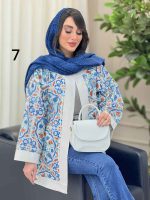 مانتو طرح دار الهام کد 6166 - تصویر 17