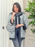 مانتو طرح دار الهام کد 6166 - تصویر 20