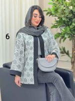 مانتو طرح دار الهام کد 6166 - تصویر 22