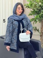 مانتو طرح دار الهام کد 6166 - تصویر 8