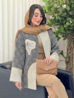 مانتو طرح دار سنجاقک کد 6174 - تصویر 5