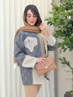 مانتو طرح دار سنجاقک کد 6174 - تصویر 14