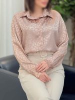 شومیز ساتن طرح پلنگی کد 6126 - تصویر 15