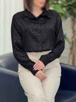 شومیز ساتن طرح پلنگی کد 6126 - تصویر 4