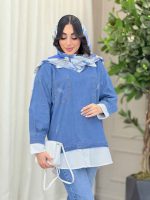 جین ترکیبی دو جیب زاپ دار کد 6078 - تصویر 10