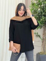 مانتو جلو بسته آستین پاکتی کد 6175 - تصویر 11