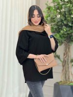 مانتو جلو بسته آستین پاکتی کد 6175 - تصویر 20