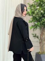مانتو مروارید دوزی شهرزاد کد 6143 - تصویر 5