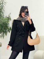 بارانی چهاردکمه مینا کد 6033 - تصویر 3