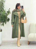پالتو فوتر بلند غزل کد 6031 - تصویر 24