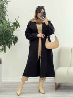 پالتو فوتر بلند غزل کد 6031 - تصویر 32