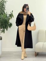 پالتو فوتر بلند غزل کد 6031 - تصویر 38