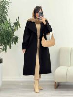 پالتو فوتر بلند غزل کد 6031 - تصویر 30
