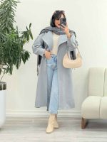پالتو فوتر بلند غزل کد 6031 - تصویر 28