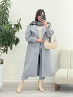 پالتو فوتر بلند غزل کد 6031 - تصویر 4