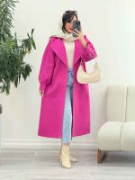پالتو فوتر بلند غزل کد 6031 - تصویر 27
