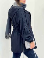 بارانی بغل سه دکمه کلاهدار کد 5649 - تصویر 37