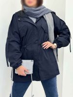 بارانی بغل سه دکمه کلاهدار کد 5649 - تصویر 36