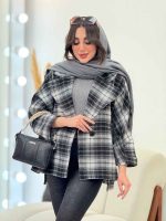 پالتو چهارخونه مارال کد 6039 - تصویر 12