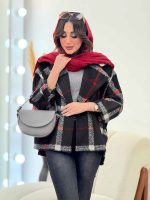 پالتو چهارخونه مارال کد 6039 - تصویر 16