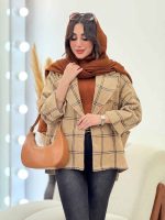 پالتو چهارخونه مارال کد 6039 - تصویر 2