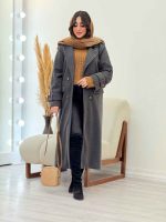 پالتو بلند دو جیب پردیس کد 6018 - تصویر 3