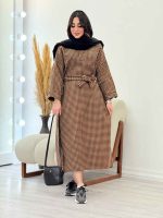 پیراهن بلند طرح پیچازی کد 5476 - تصویر 7
