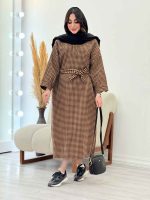 پیراهن بلند طرح پیچازی کد 5476 - تصویر 11