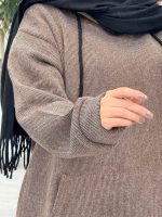 پیراهن بافت جلو جیب کد 3907 - تصویر 15