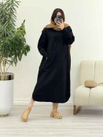 پیراهن بافت جلو جیب کد 3907 - تصویر 5