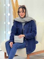 مانتو جین دو جیب غزاله کد 6096 - تصویر 5