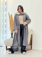 پالتو فوتر بلند فریال کد 6050 - تصویر 6