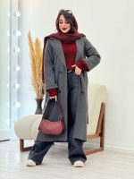 پالتو فوتر بلند فریال کد 6050 - تصویر 10