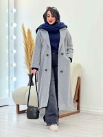 پالتو فوتر بلند فریال کد 6050 - تصویر 23