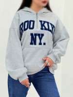 هودی یقه زیپ Brooklyn کد 6056 - تصویر 8