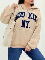 هودی یقه زیپ Brooklyn کد 6056 - تصویر 3