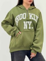 هودی یقه زیپ Brooklyn کد 6056 - تصویر 6