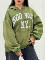 هودی یقه زیپ Brooklyn کد 6056 - تصویر 2