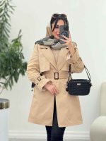 بارانی پشت ژیله پاگن دار کد 6063 - تصویر 18
