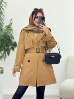 بارانی پشت ژیله پاگن دار کد 6063 - تصویر 17