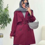 بارانی پشت ژیله پاگن دار کد 6063