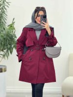 بارانی پشت ژیله پاگن دار کد 6063 - تصویر 12