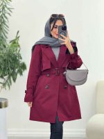 بارانی پشت ژیله پاگن دار کد 6063 - تصویر 15