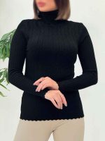 بافت یقه اسکی طرح دار کد 6084 - تصویر 7