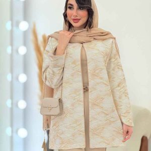 مانتو ژاکارد مغزی دوزی کد 6095