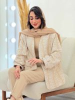 مانتو ژاکارد شاین آستین پیله کد 6093 - تصویر 6