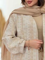 مانتو ژاکارد شاین آستین پیله کد 6093 - تصویر 3