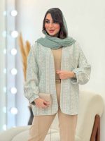 مانتو ژاکارد شاین آستین پیله کد 6093 - تصویر 11